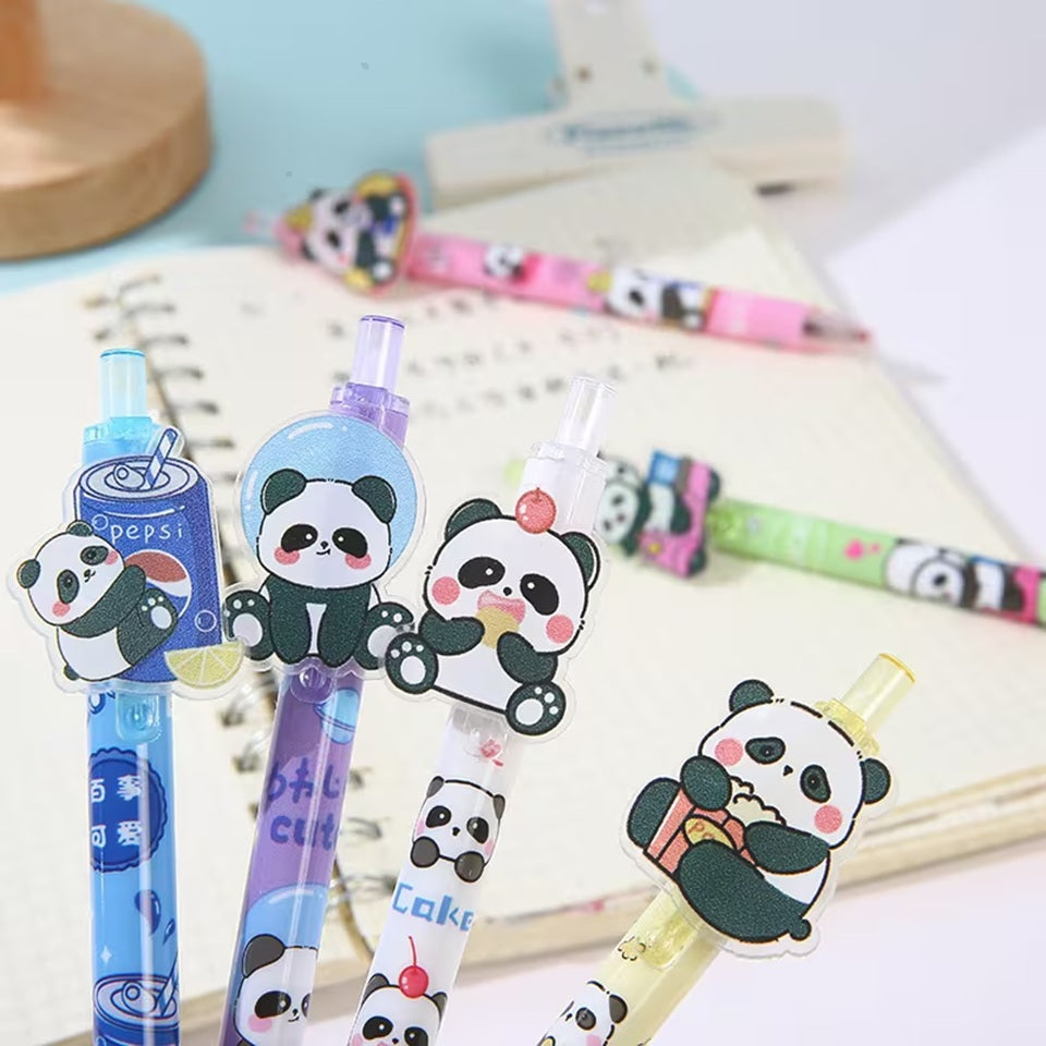 Stylo Coloré Motif Panda