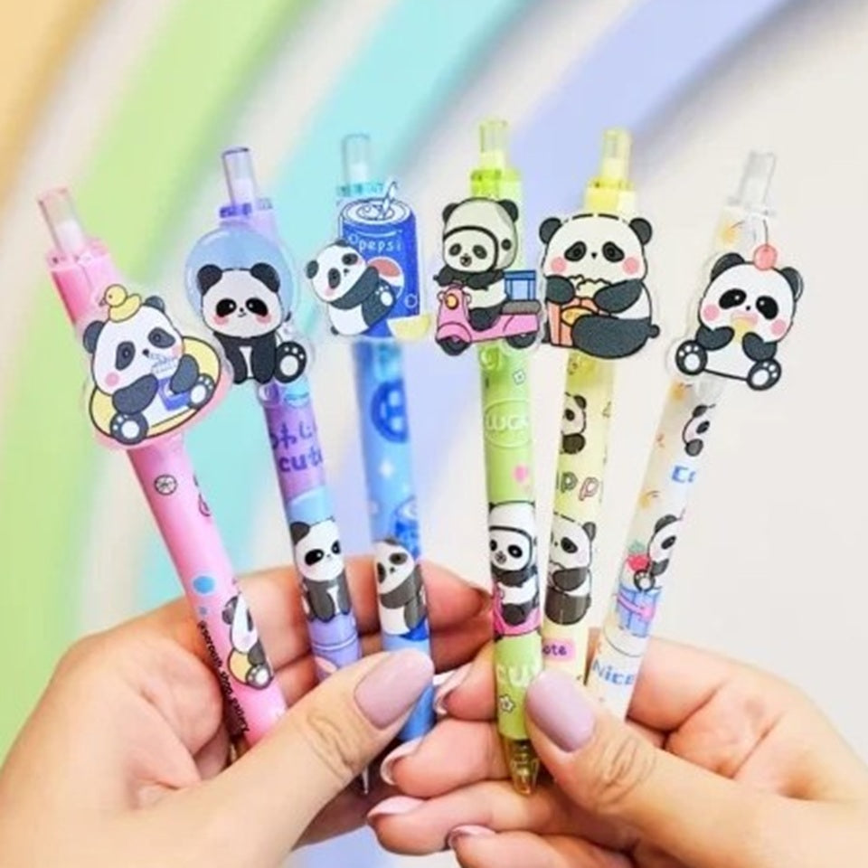 Stylo Coloré Motif Panda