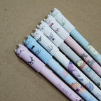 Stylos Gel Mignons à Têtes de Chat en Couleurs Pastel