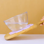 Sous-plat en Silicone Fleur Pastel à Visage Souriant