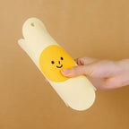 Sous-plat en Silicone Fleur Pastel à Visage Souriant