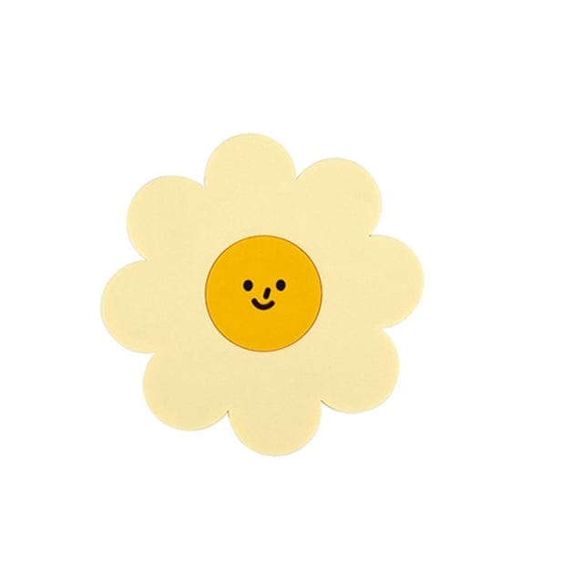 Dessous-de-verre PVC isolant thermique motif tournesol - Câlin Kawaii