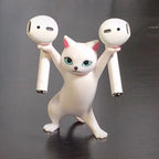 Support Chat Ergonomique en Résine