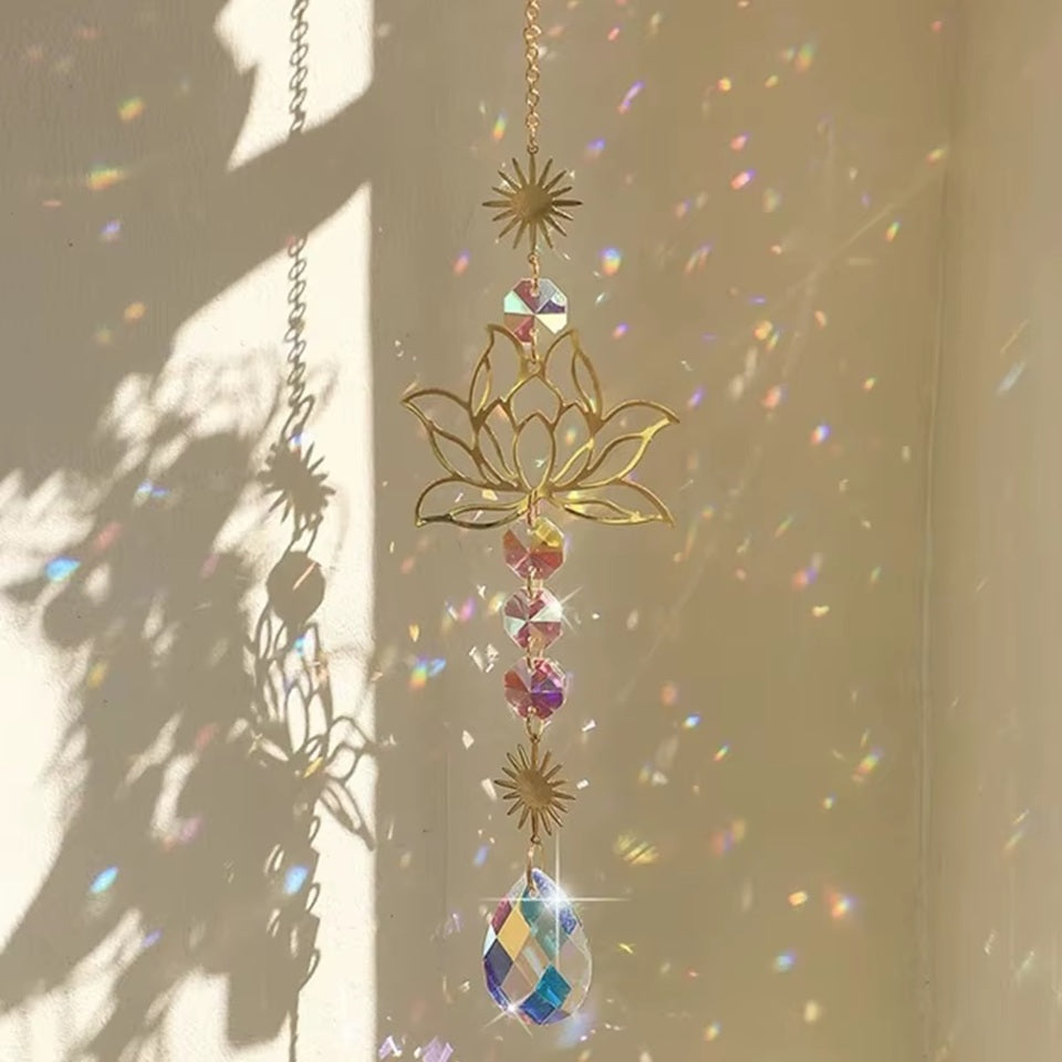 Suspension en Strass Fleur de Lotus