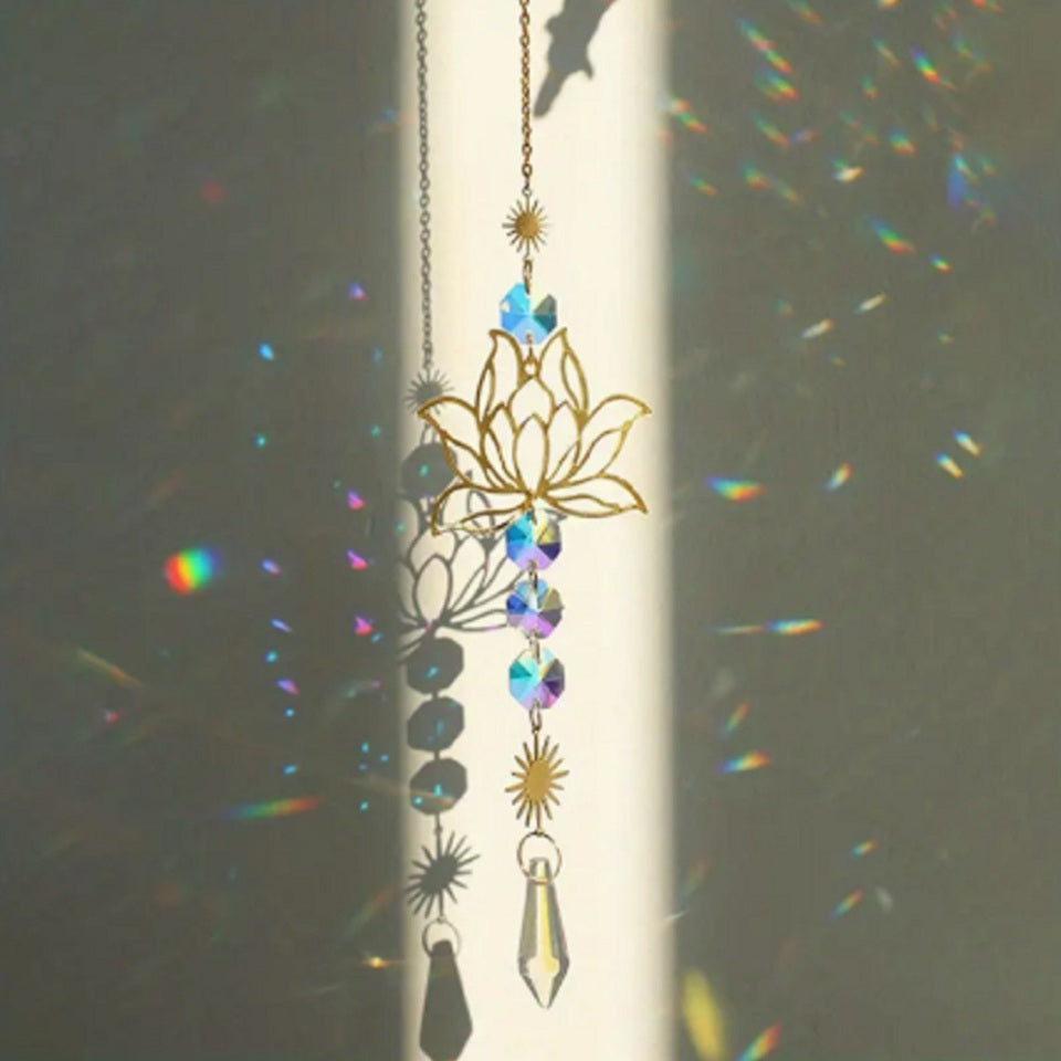 Suspension en Strass Fleur de Lotus