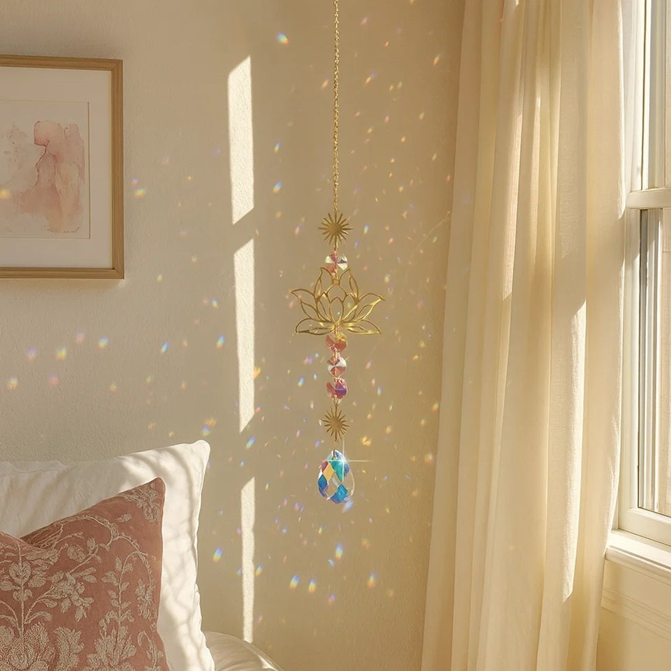 Suspension en Strass Fleur de Lotus