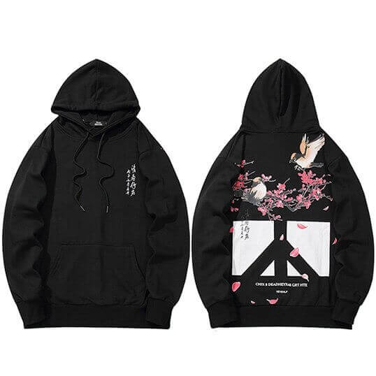 sweat japonais kawaii noir