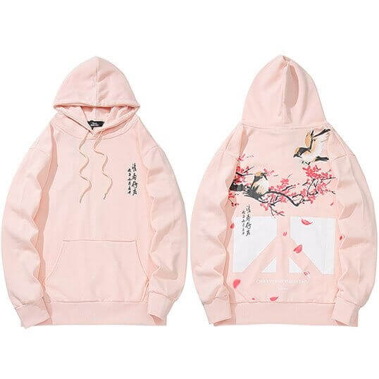 sweat japonais kawaii rose