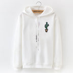 sweat kawaii cactus blanc