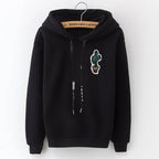 sweat kawaii cactus noir