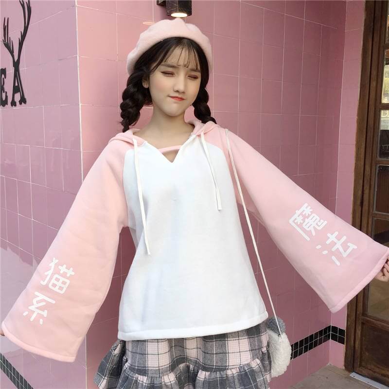 Sweat Kawaii au Chat Japonais