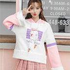 Sweat Kawaii en Coton Lapin Police