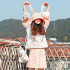 Sweat Kawaii en Coton Lapin Police