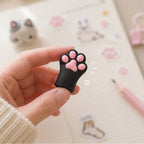 Kit de Papeterie Kawaii Patte de Chat Rose et Noir