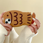 Coque de Téléphone en Silicone Taiyaki avec Pendentif