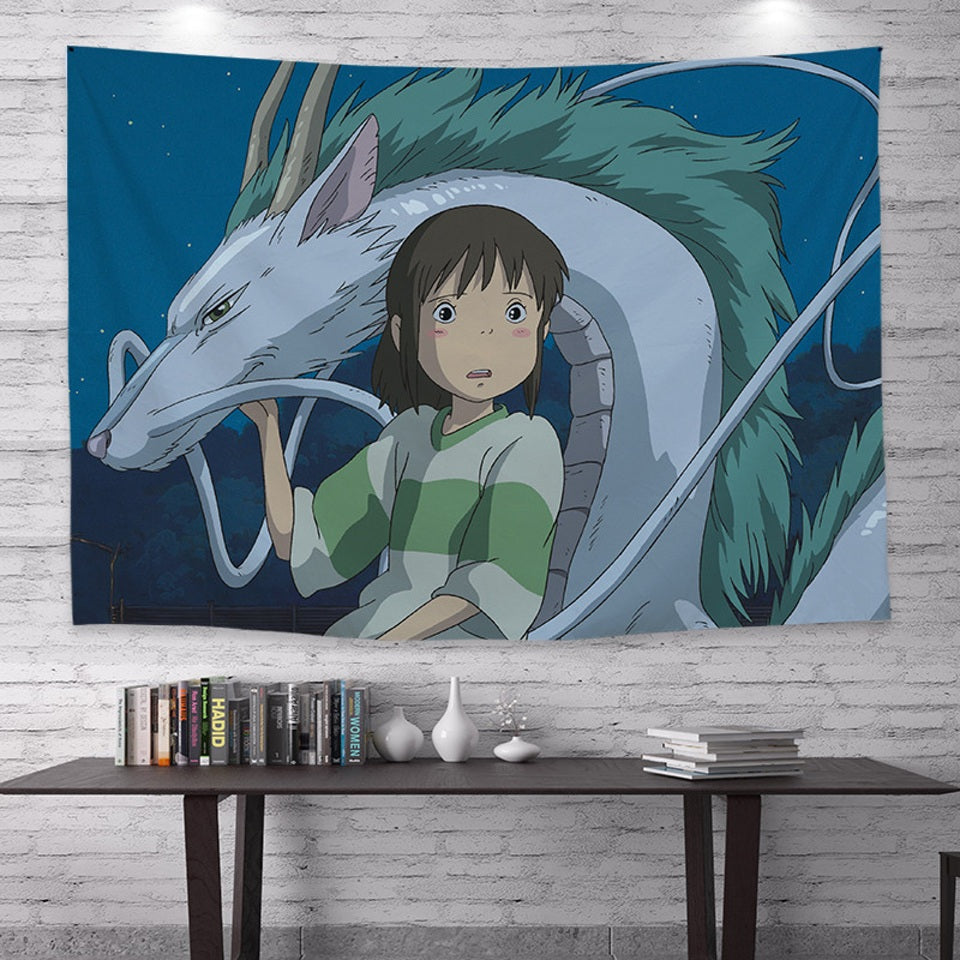 Tapisserie Murale Chihiro et Haku