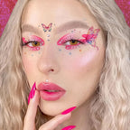 Tatouage éphémère Papillons Pailletés pour Visage
