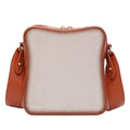 Sac à Bandoulière en Faux Cuir Forme Toast Grillé