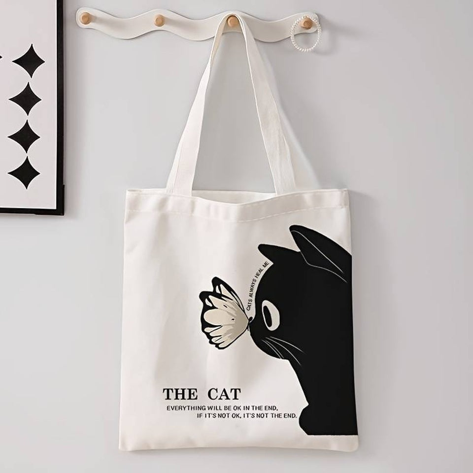 Sac Tote Chat Minimaliste
