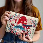 Trousse de Maquillage Japonaise Mont Fuji et Cerisiers
