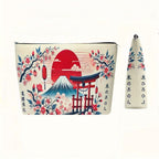 Trousse de Maquillage Japonaise Mont Fuji et Cerisiers