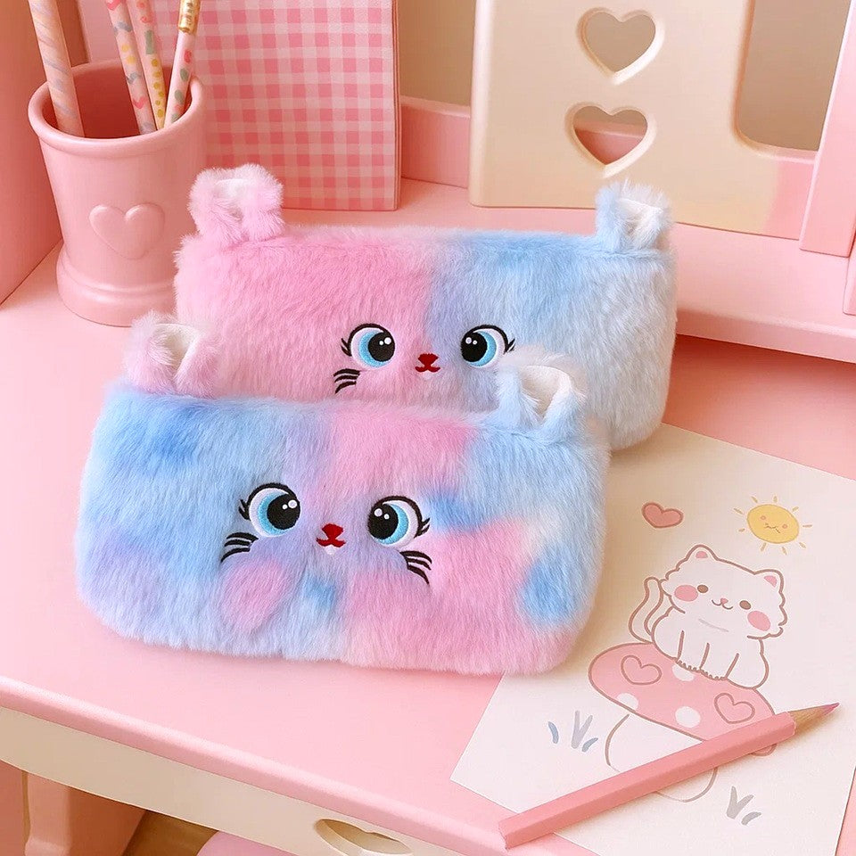 Trousse de Toilette Chat Peluche