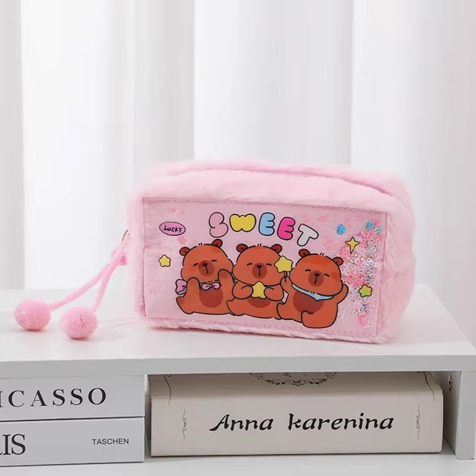 Trousse Capybara à Paillettes