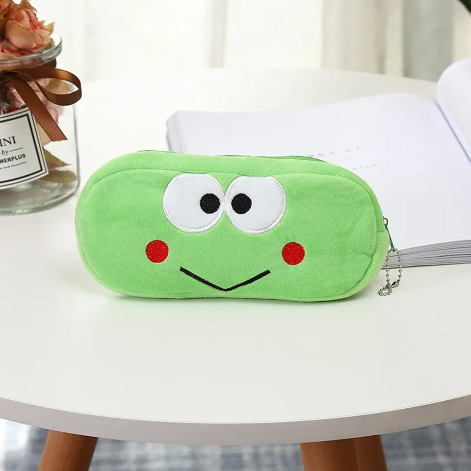 Trousse Peluchée Keroppi Verte