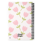 Cahier à Spirale à Motif de Tulipes Roses Mignonnes
