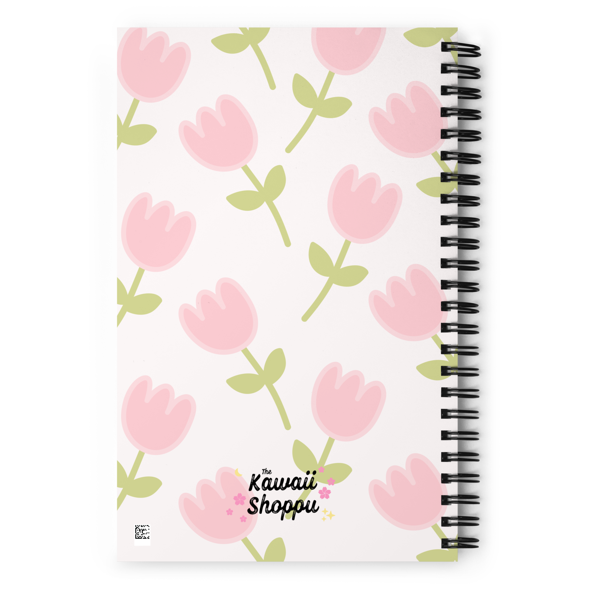 Cahier à Spirale à Motif de Tulipes Roses Mignonnes