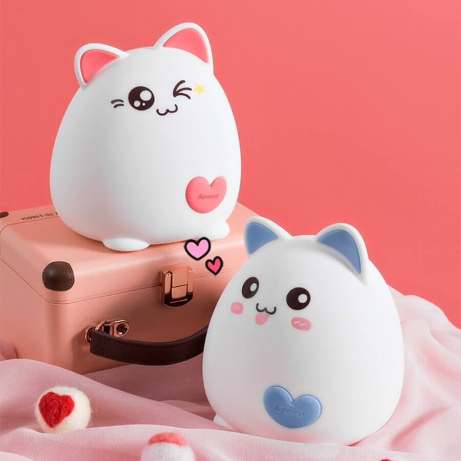 Veilleuse pour Bébé en Forme de Chat