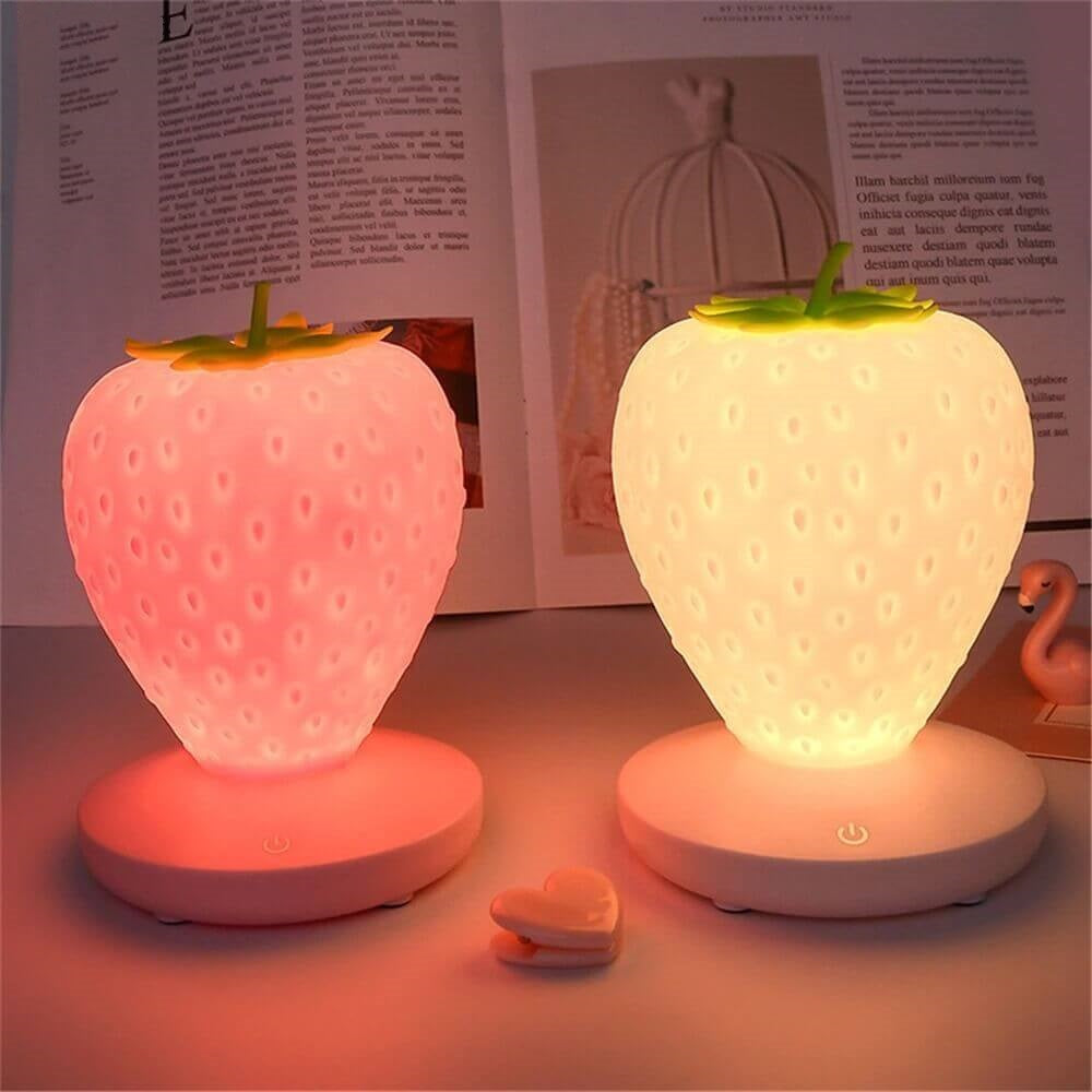 Veilleuse Kawaii en Forme de Fraise