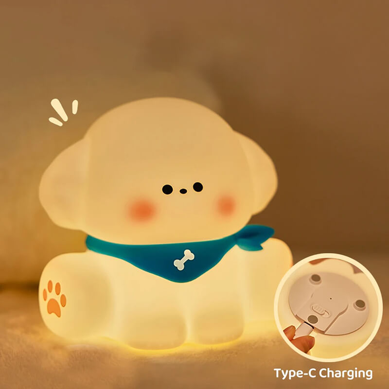 Veilleuse Kawaii Chien Lumineux