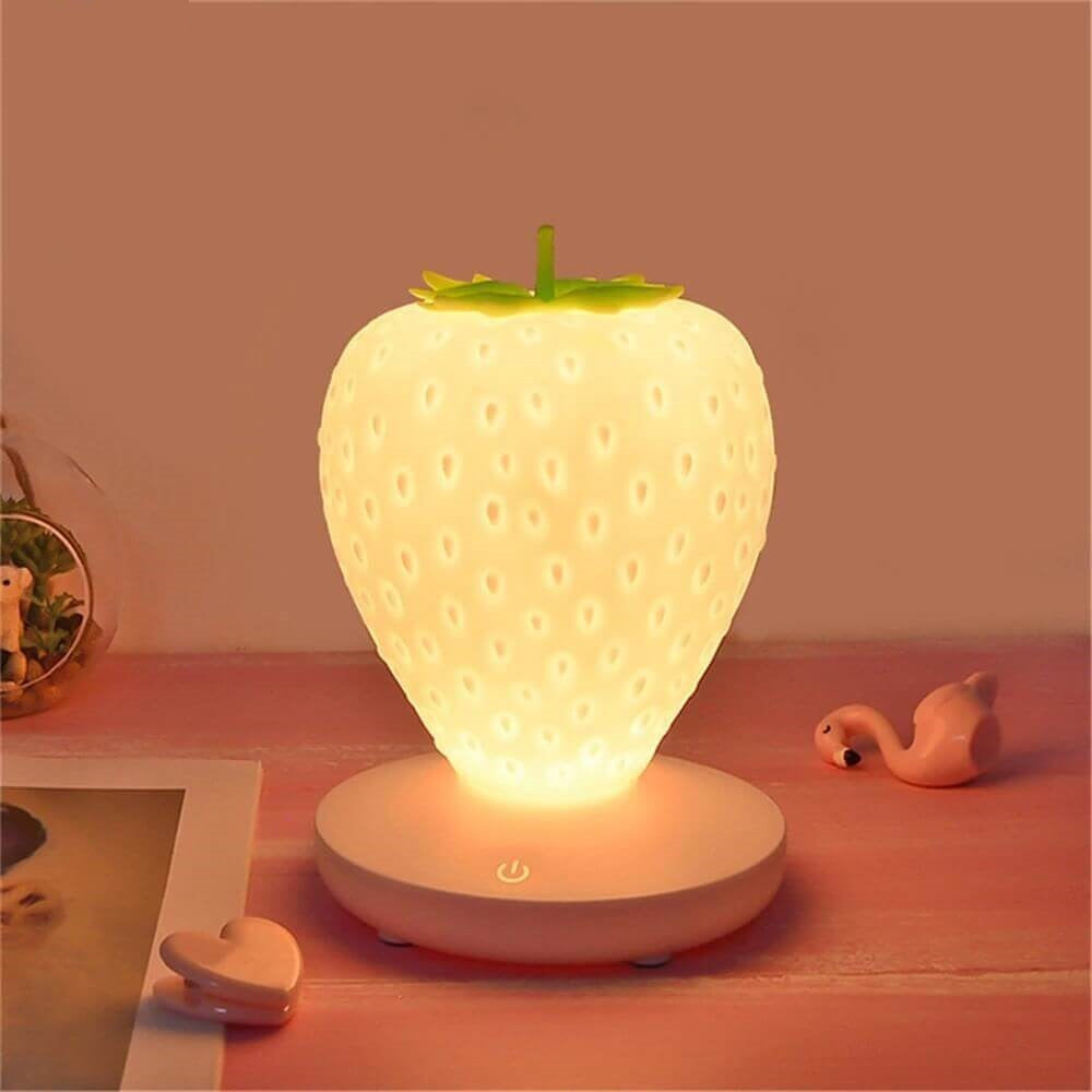 veilleuse kawaii fraise lumineux