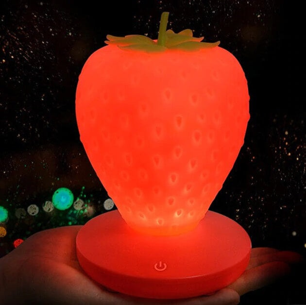 Veilleuse Kawaii en Forme de Fraise