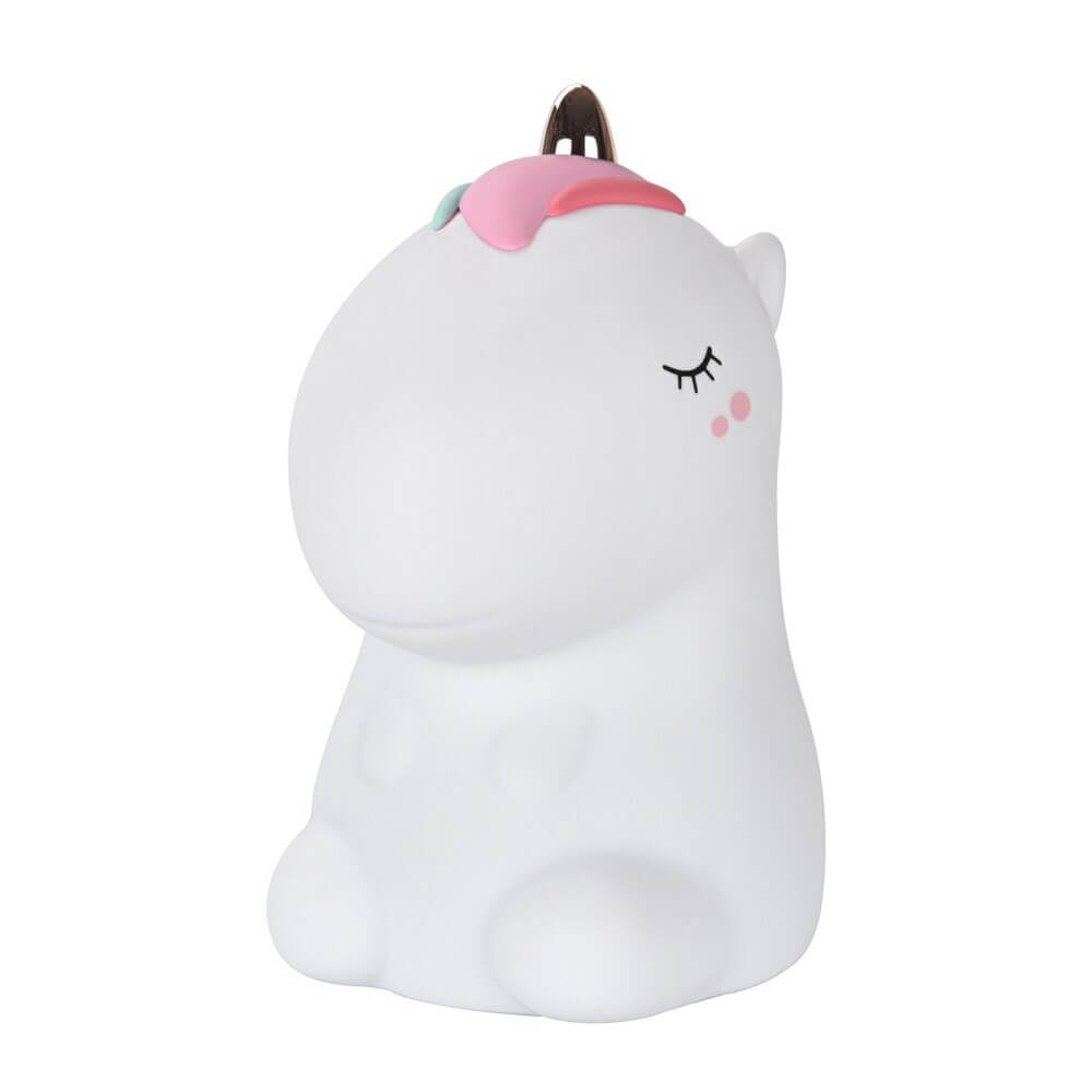 veilleuse kawaii licorne blanc