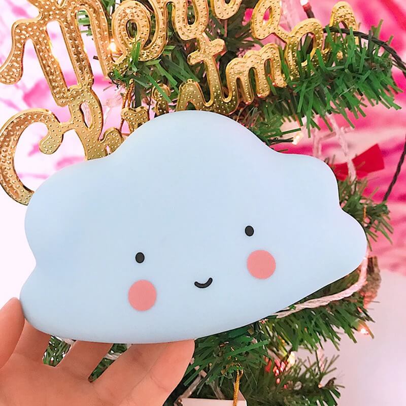 veilleuse kawaii nuage bleu