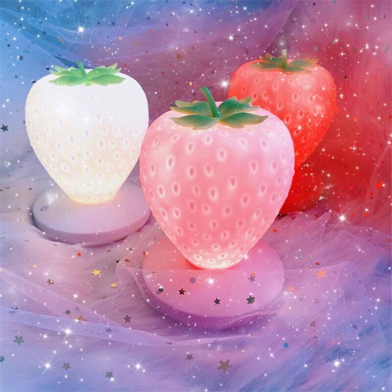 Veilleuse Kawaii en Forme de Fraise