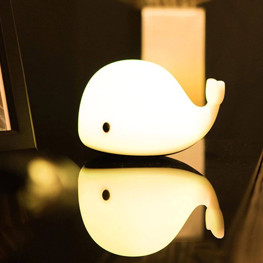 Veilleuse Kawaii en Forme de Baleine