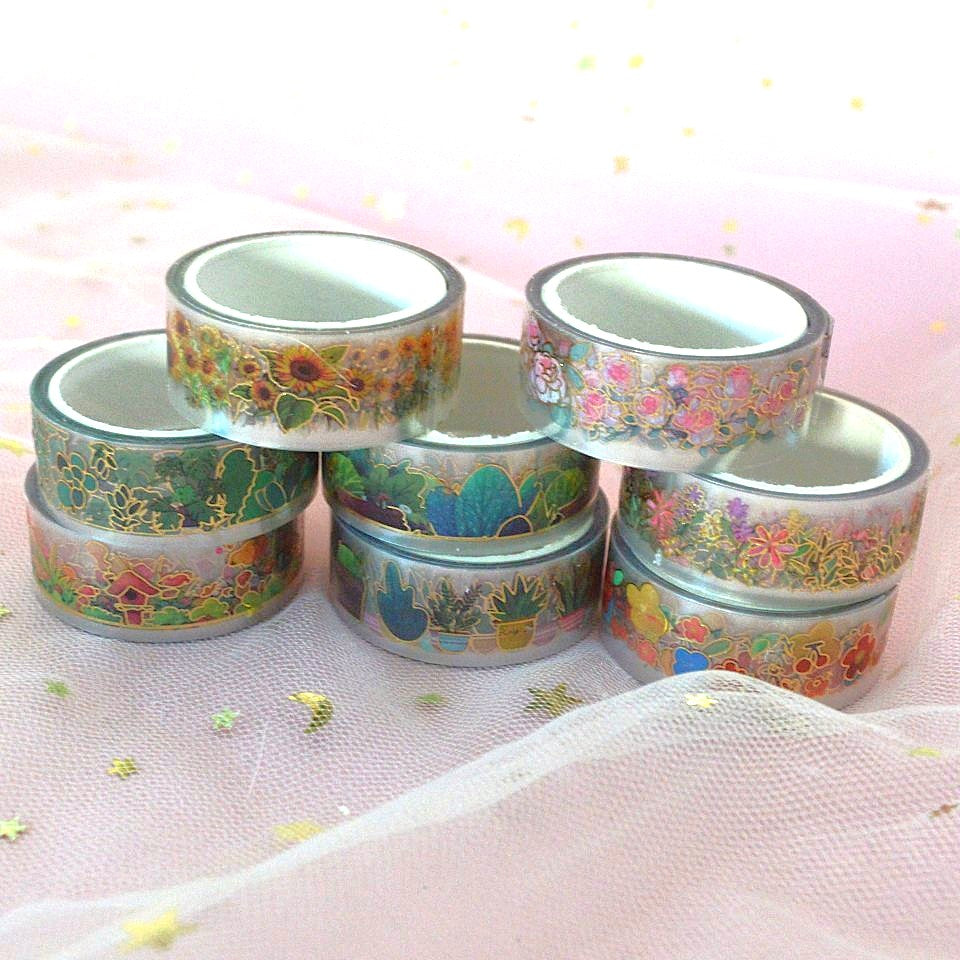 Lot de 2 Washi Tapes Fleurs et Plantes