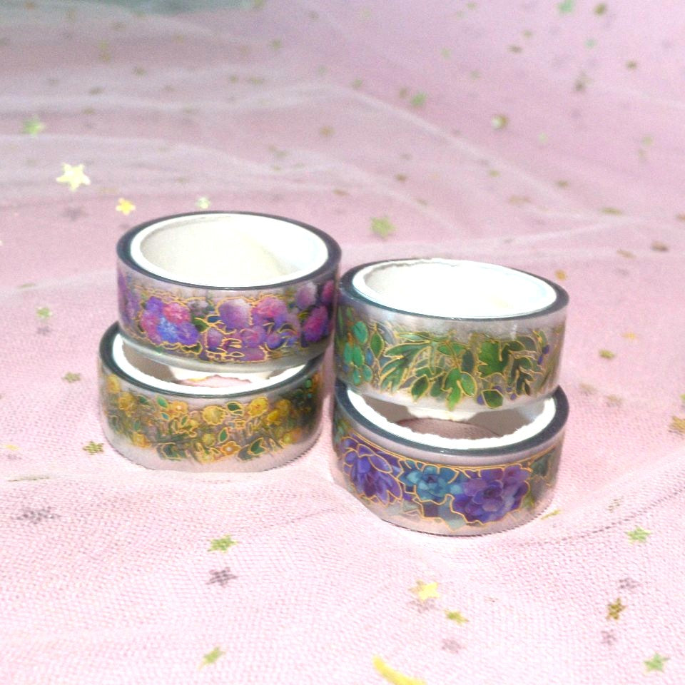 Lot de 2 Washi Tapes Fleurs et Plantes