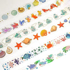Lot de 2 Washi Tapes Thème Vie Marine