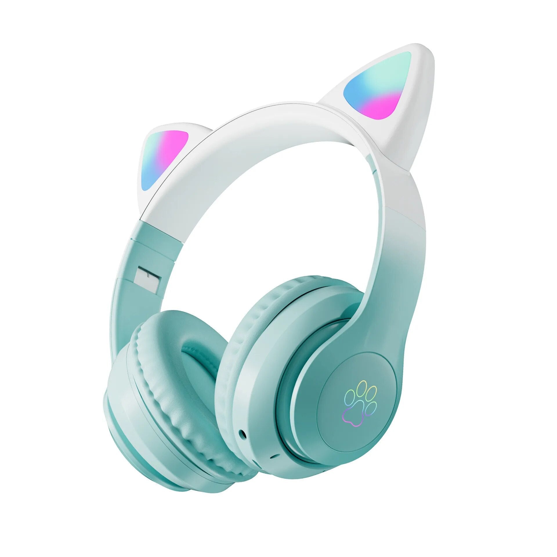 Casque sans fil oreilles de chat lumineuses kawaii - Câlin Kawaii